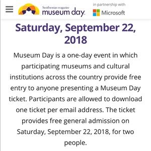 Smithsonian's Museum Day allows free entry Sep 22
